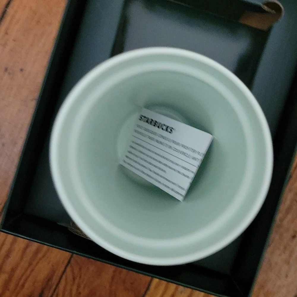NIB Starbucks Limited edition ceramic tumbler‎ rare